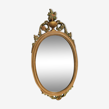Miroir classique doré 38x74cm