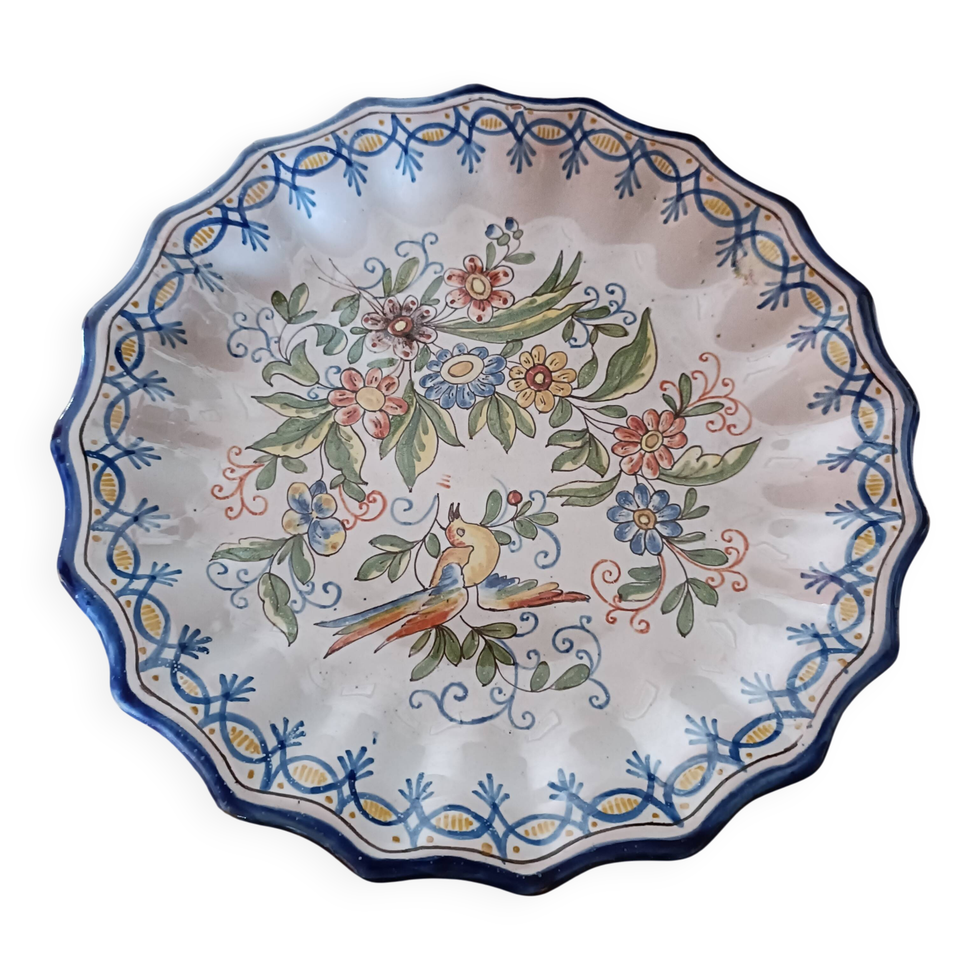 Nevers Montagnon earthenware plate