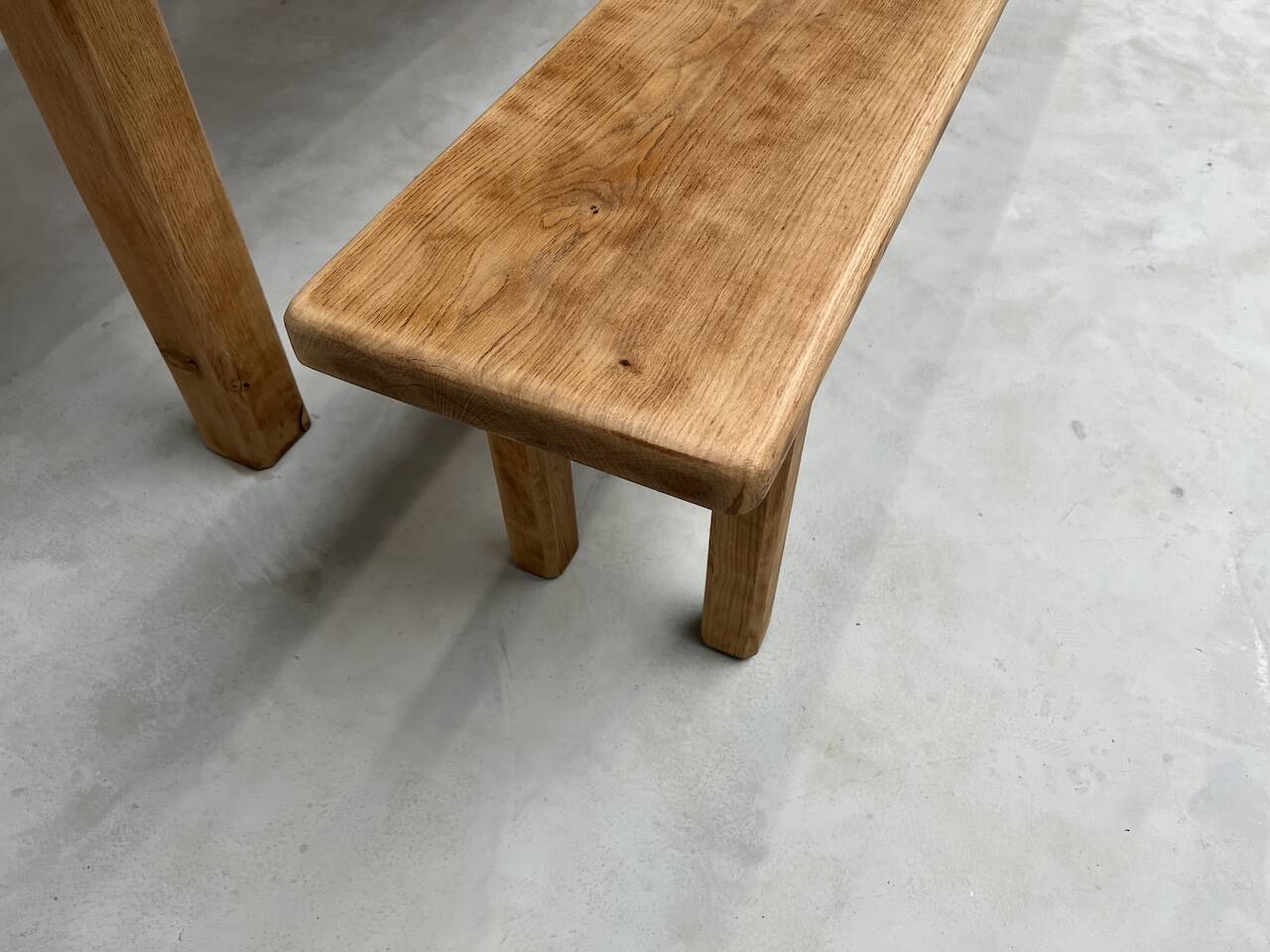 Solid oak bench from the 60s