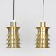 Paire de 2 lampes danoises de l'ère spatiale des années 1970.