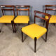 Newly upholstered Mid Century Vintage rosewood chairs
