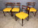 Newly upholstered Mid Century Vintage rosewood chairs