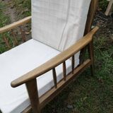 Scandinavian armchair from 1960 with curved armrests