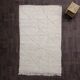 Tapis marocain losanges blancs