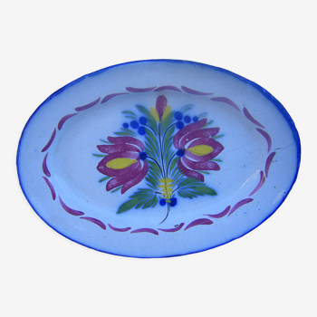 Plat en faience de l'est de la France