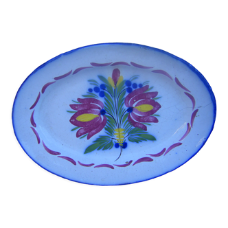 Plat en faience de l'est de la France