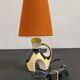 Earthenware bedside lamp from the 50s/60s