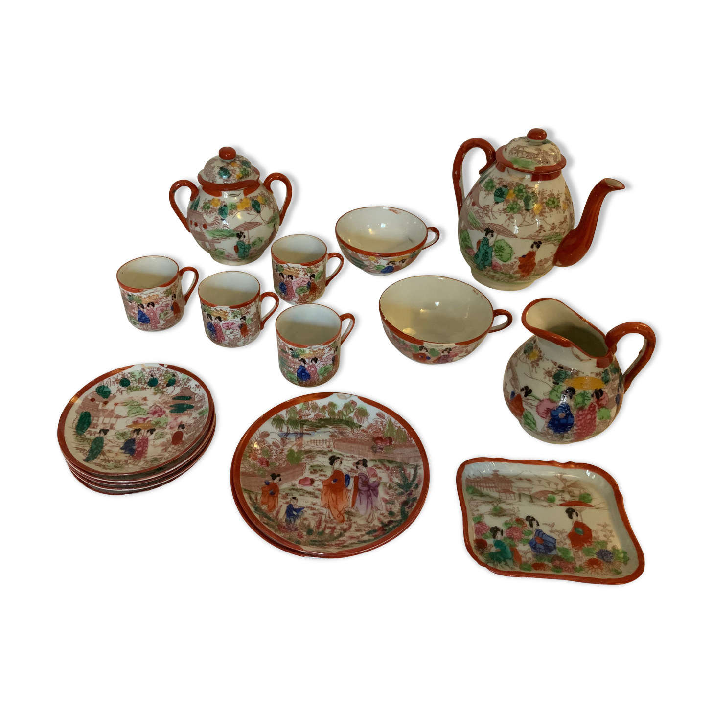 Japanese tea and coffee service