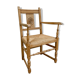 Light wooden neo-rock chair and 1940s mulella seat