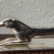 12 antique silver-plated bronze knife rests in modern art deco animal designs.