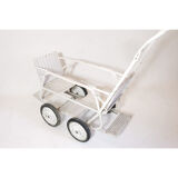 Retro modular double stroller.