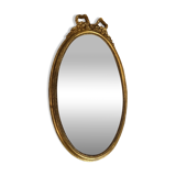 Oval gold knot mirror
