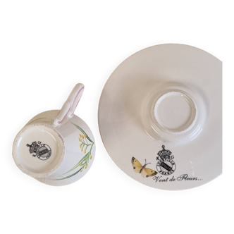 Lunéville tea cup with saucer