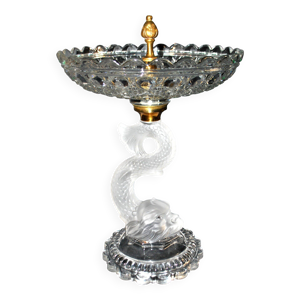 Baccarat coupe sur pied - dauphin