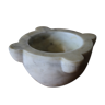 White marble mortar