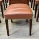 Suite of 12 English chairs nineteenth in mahogany and imitation leather