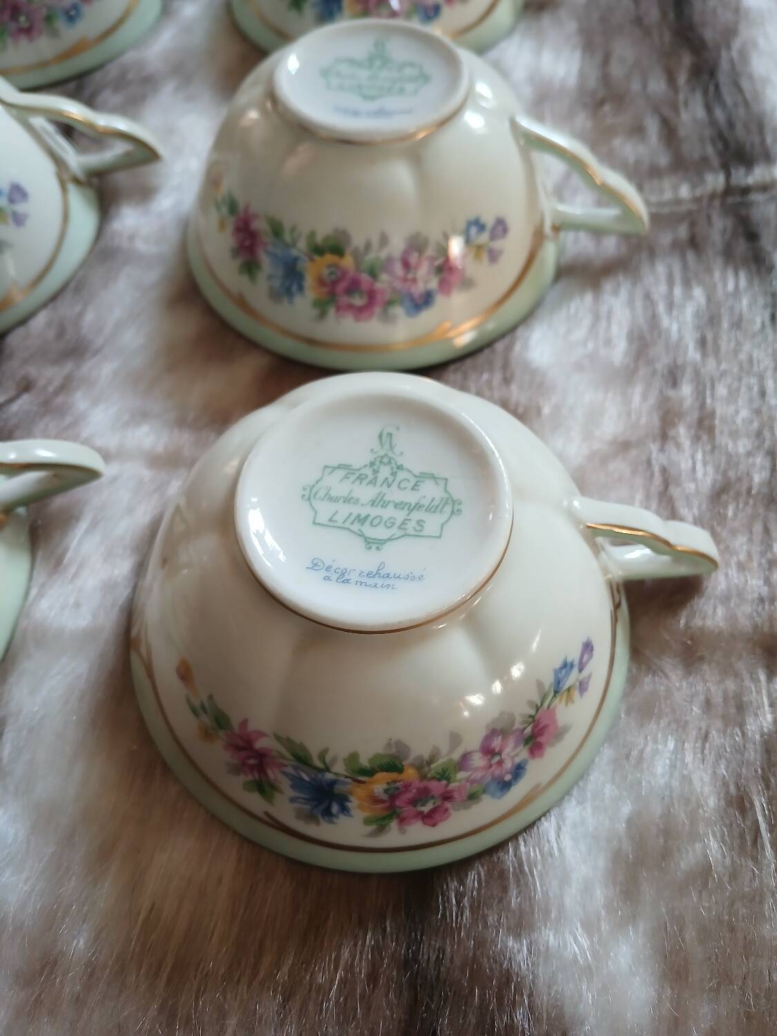 Antique fine porcelain tea set