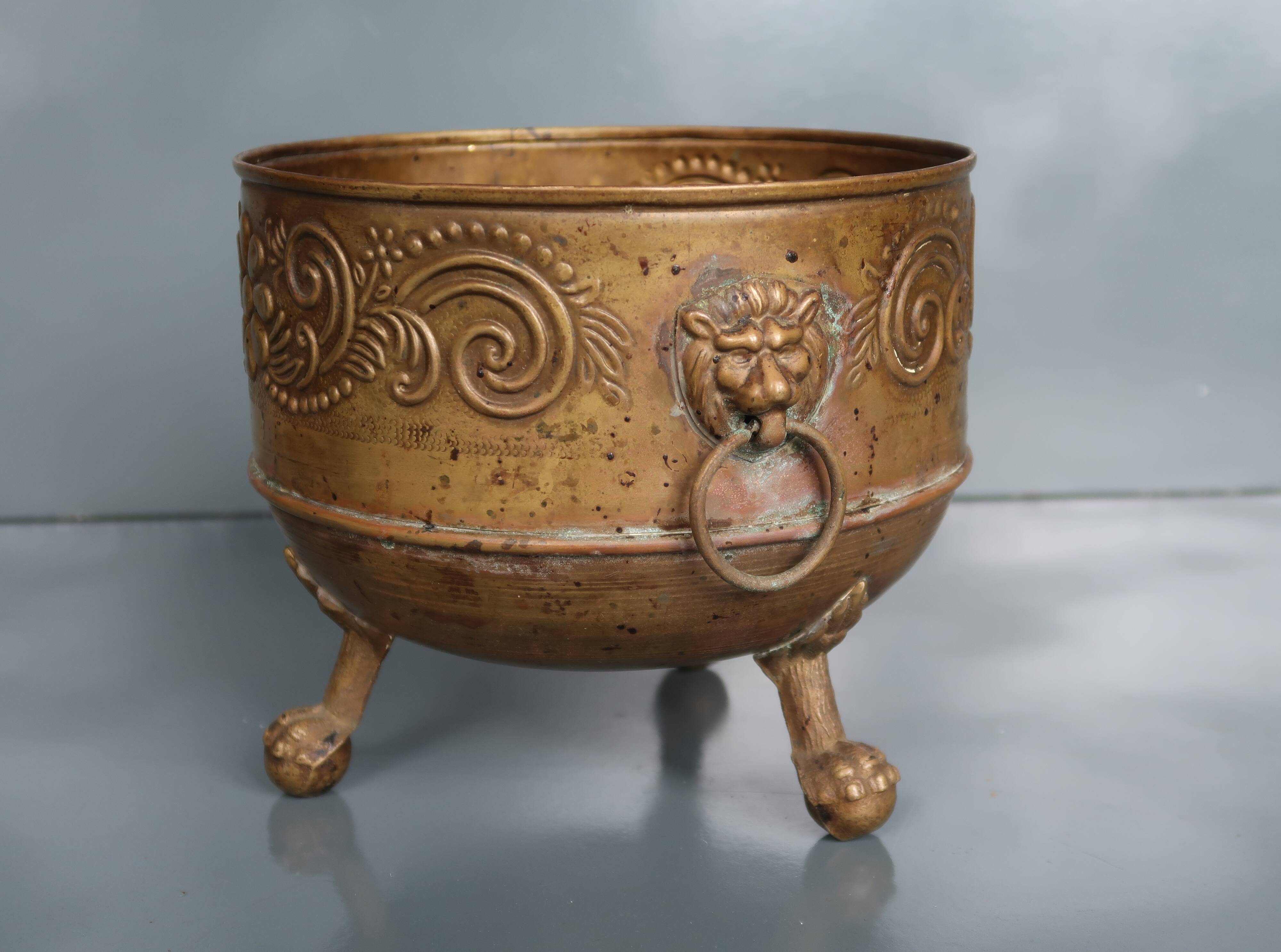 Antique table jardinière.