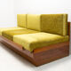 mid century sofabed in walnut by jindrich halabala for up zavody, 1950´s