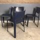Fasem S91 chairs leather Giancarlo Vegni