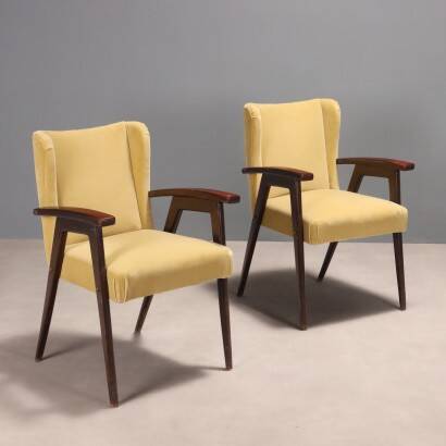 Paire de fauteuils des années 1960