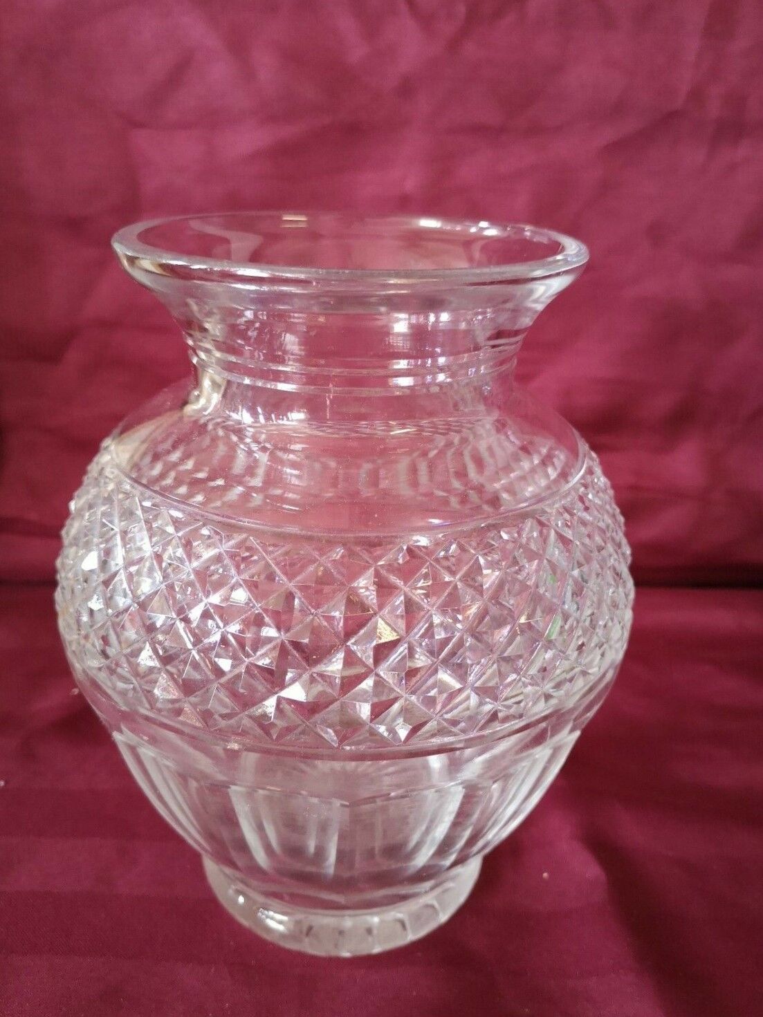 Crystal vase baluster shape