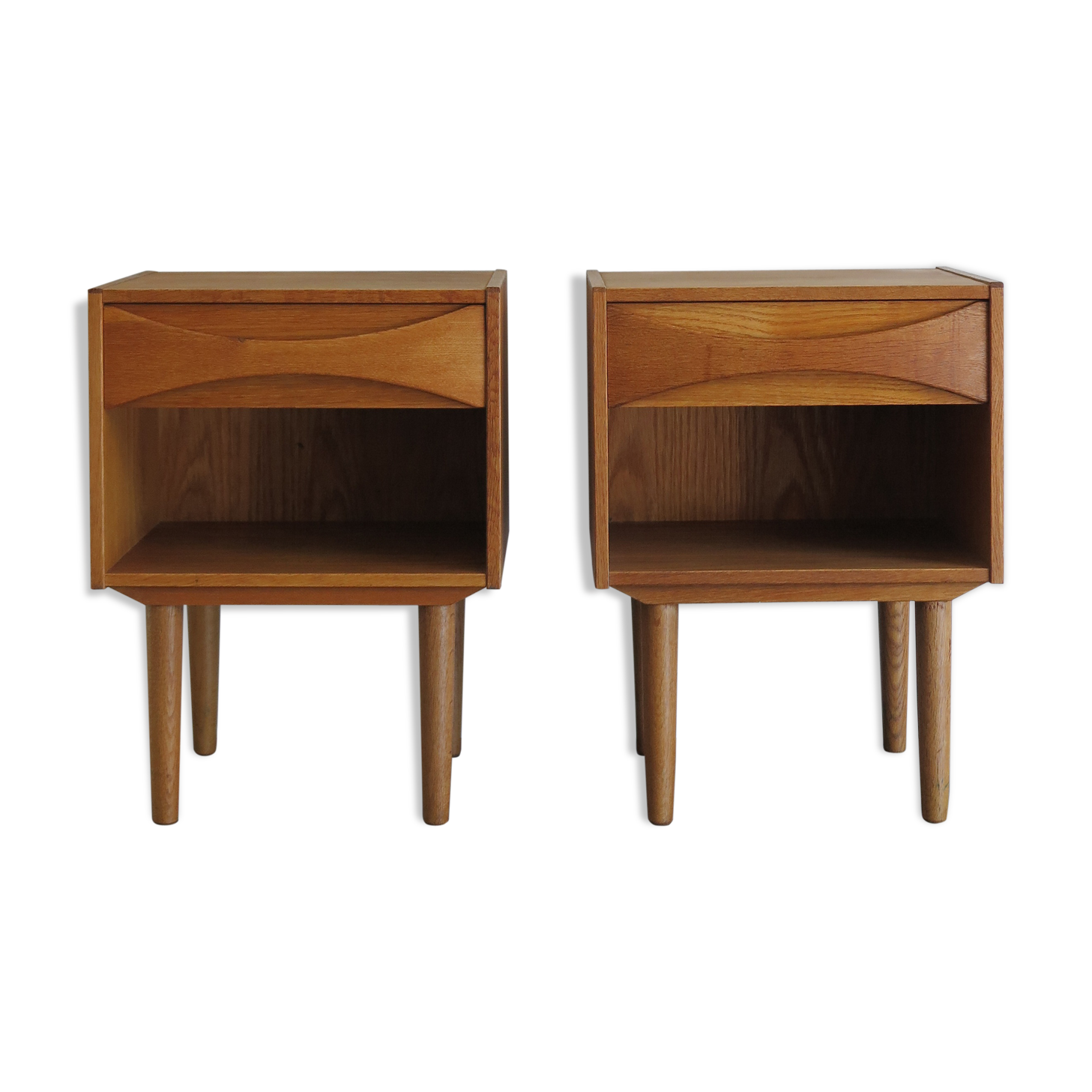 Arne Vodder set of scandinavian night stands, 1950s