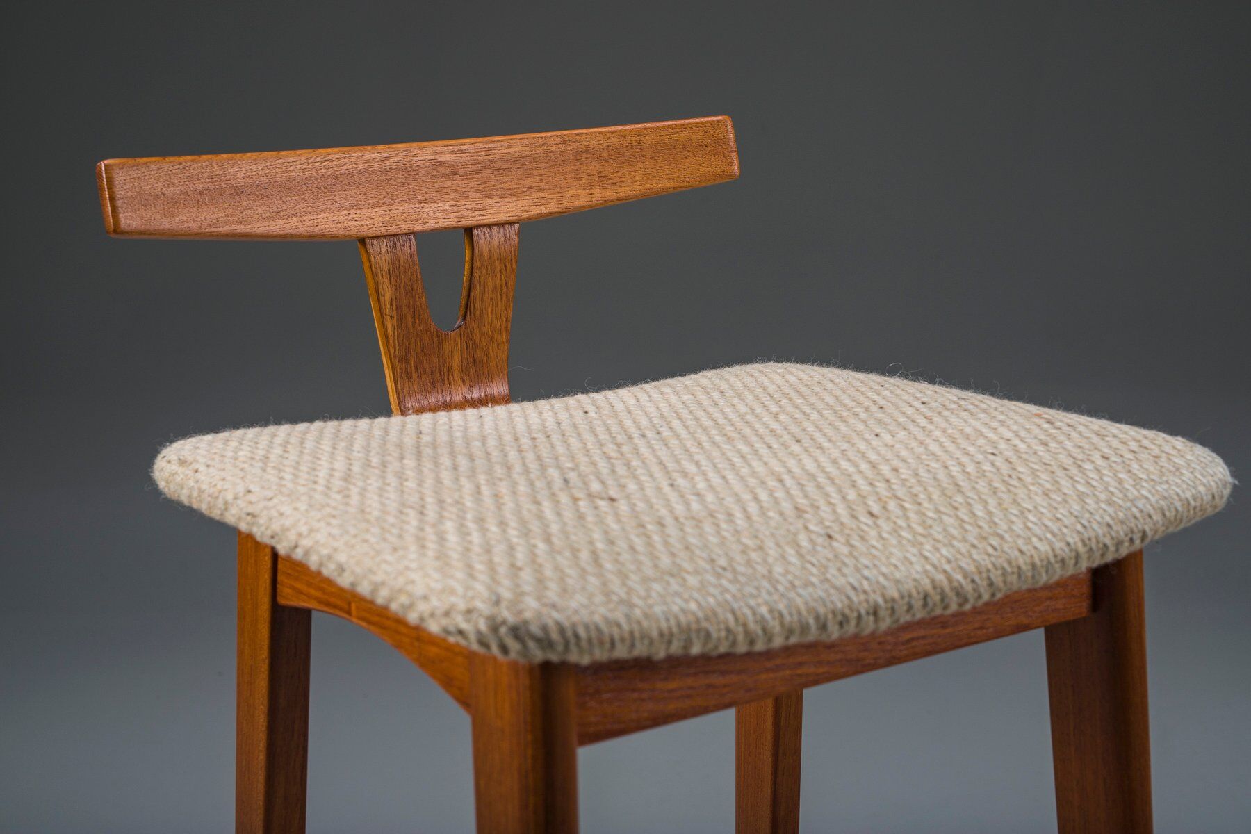 Danish modern teak bar stools by Dyrlund, Denmark, 1960s, set of 2