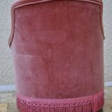 Armchair toad velvet rose