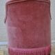 Fauteuil crapaud velours rose
