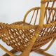 Rattan and woven cane armchair, 1960s