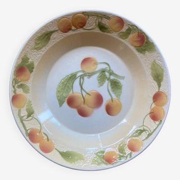 Saint Clement fruit barbotine hollow dish