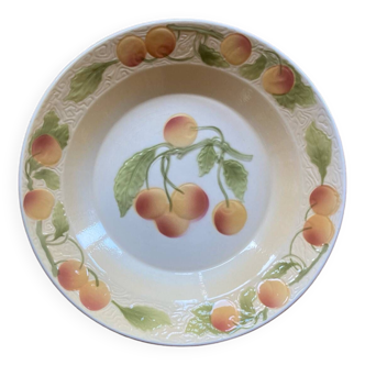 Hollow fruit barbotine Saint Clément dish