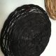 Wall composition of seven baskets and wicker trays