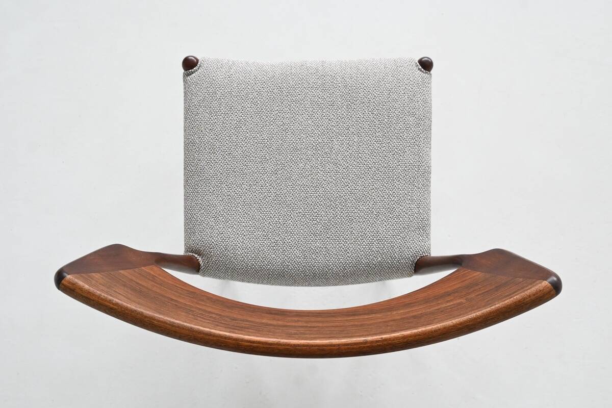Bernhard Petersen dining chairs in rosewood by Christian Linnebergs, Denmark, 1960