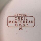 Presentation plate Creil and Montereau