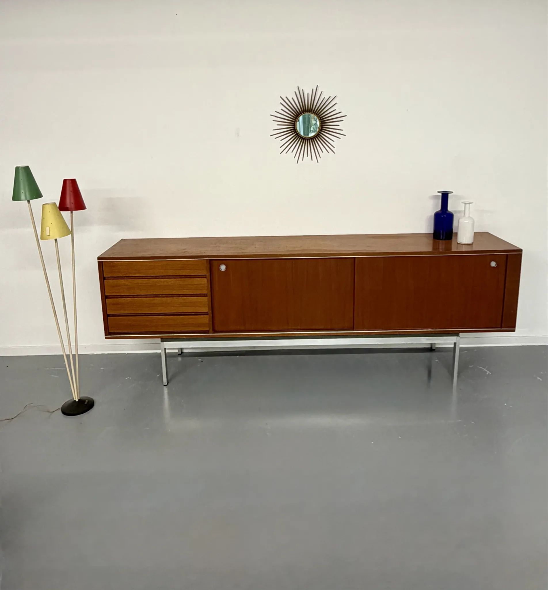 Large sideboard 1960s design Pieter De Bruyne V-Form vintage
