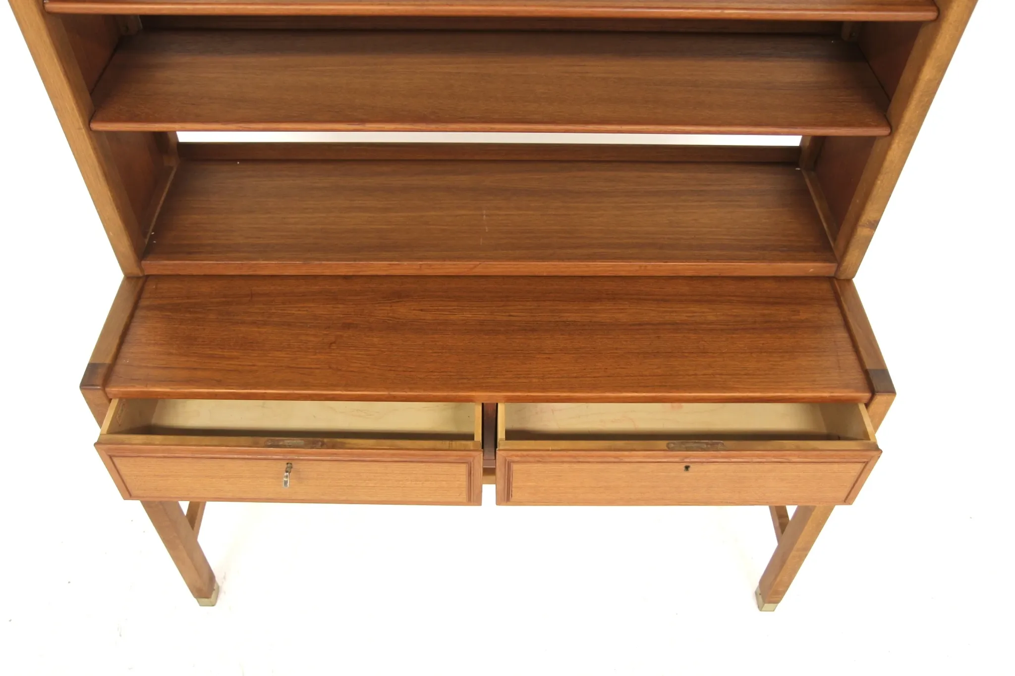 Scandinavian teak library by Carl-Axel Acking, Bodafors, Sweden, 1960.