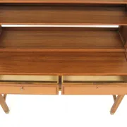 Scandinavian teak library by Carl-Axel Acking, Bodafors, Sweden, 1960.