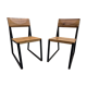 Pair of chairs industrial