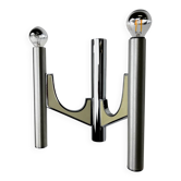 Gaetano Sciolari tubular wall sconce, model "105", Italy 1970s