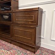 Classic English Globe Wernicke Style Corner Bookcase