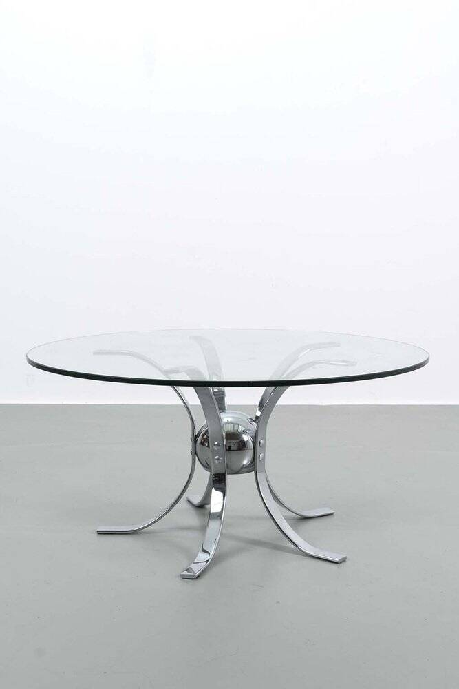 Vintage Chrome Coffee Table