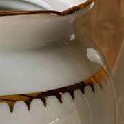 Antique porcelain jug with Limoges enamel