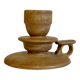 Geometric Hand CANDLE HOLDER Stoneware VINTAGE France
