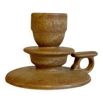 Geometric Hand CANDLE HOLDER Stoneware VINTAGE France