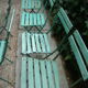 Lot of old garden iron folding chairs