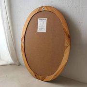 Miroir ovale en pin Glasmaster Markaryd Suède années 1970