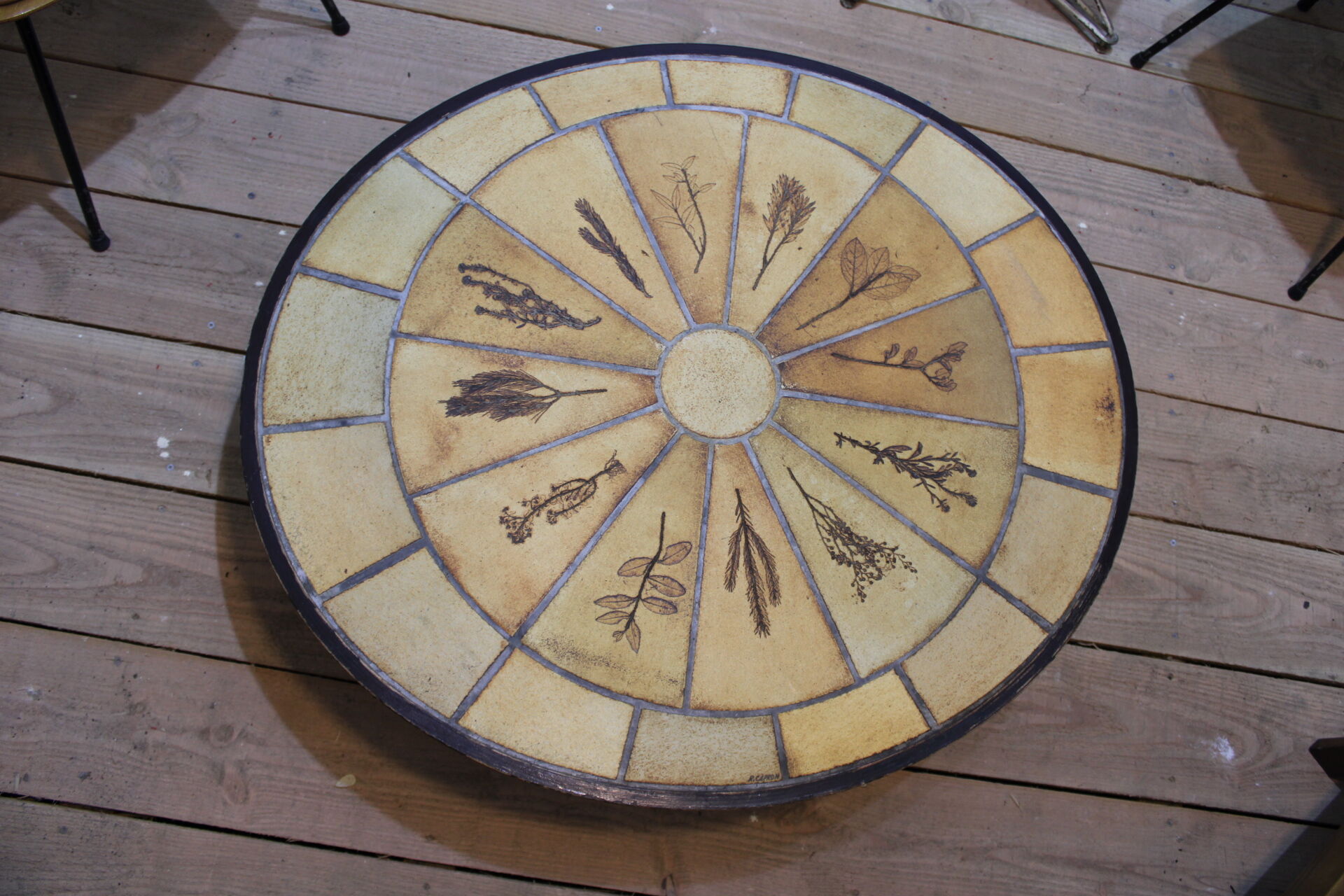 Roger Capron herbarium coffee table