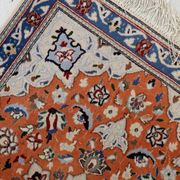 Vintage 1950s Persian Tabriz rug with silk highlights 84cm x 127cm